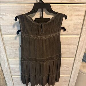 Knox Rose Dark Brown Sleeveless Tank Top
